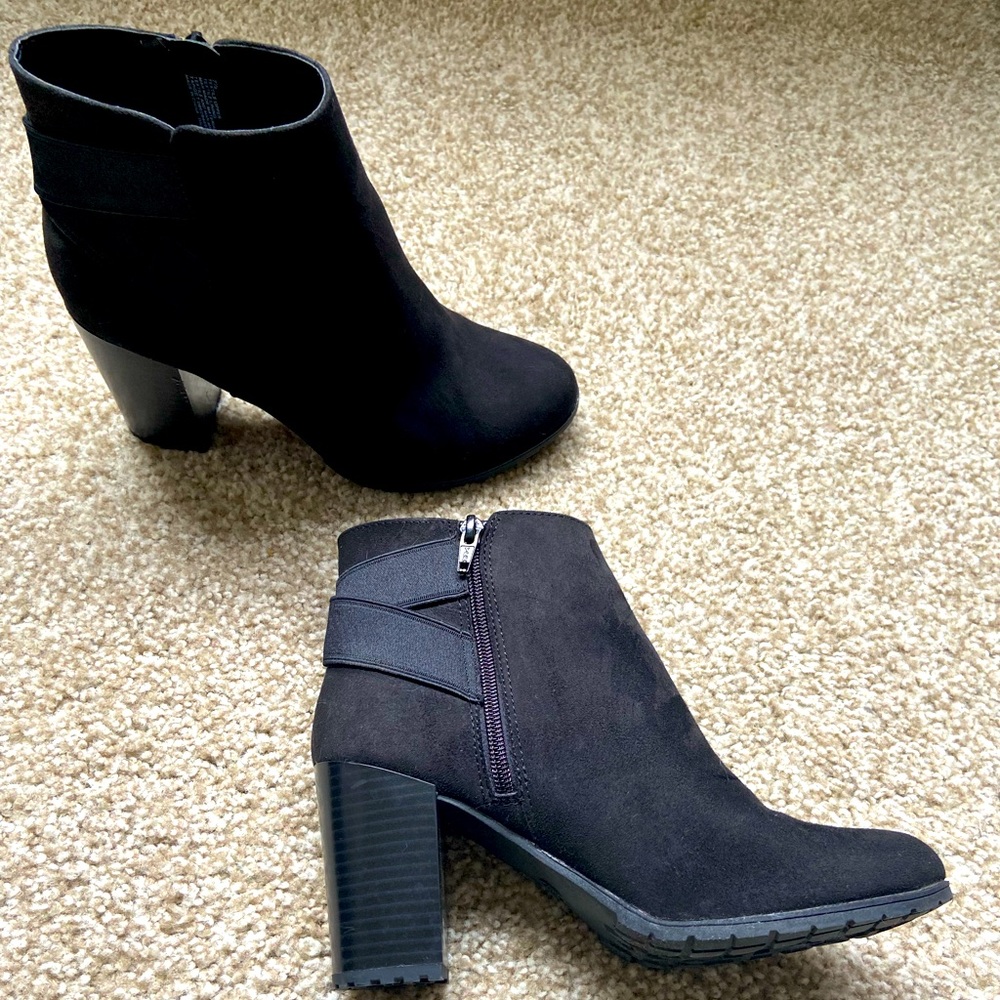 A New Day- size 7.5 black suede boot